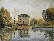 Alfred Sisley Factory on the banks of the Seine. Bougival oil painting
